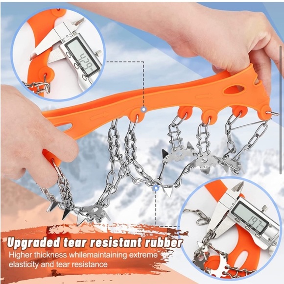 NWT Crampons Ice Snow Grips Snow Spikes - Picture 3 of 7